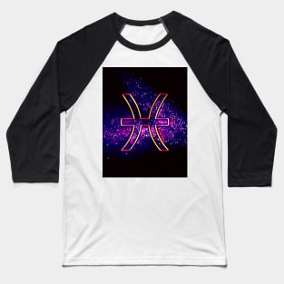 Pisces (Retro Pisces Zodiac) Baseball T-Shirt